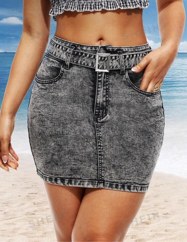 Mini falda Jean
