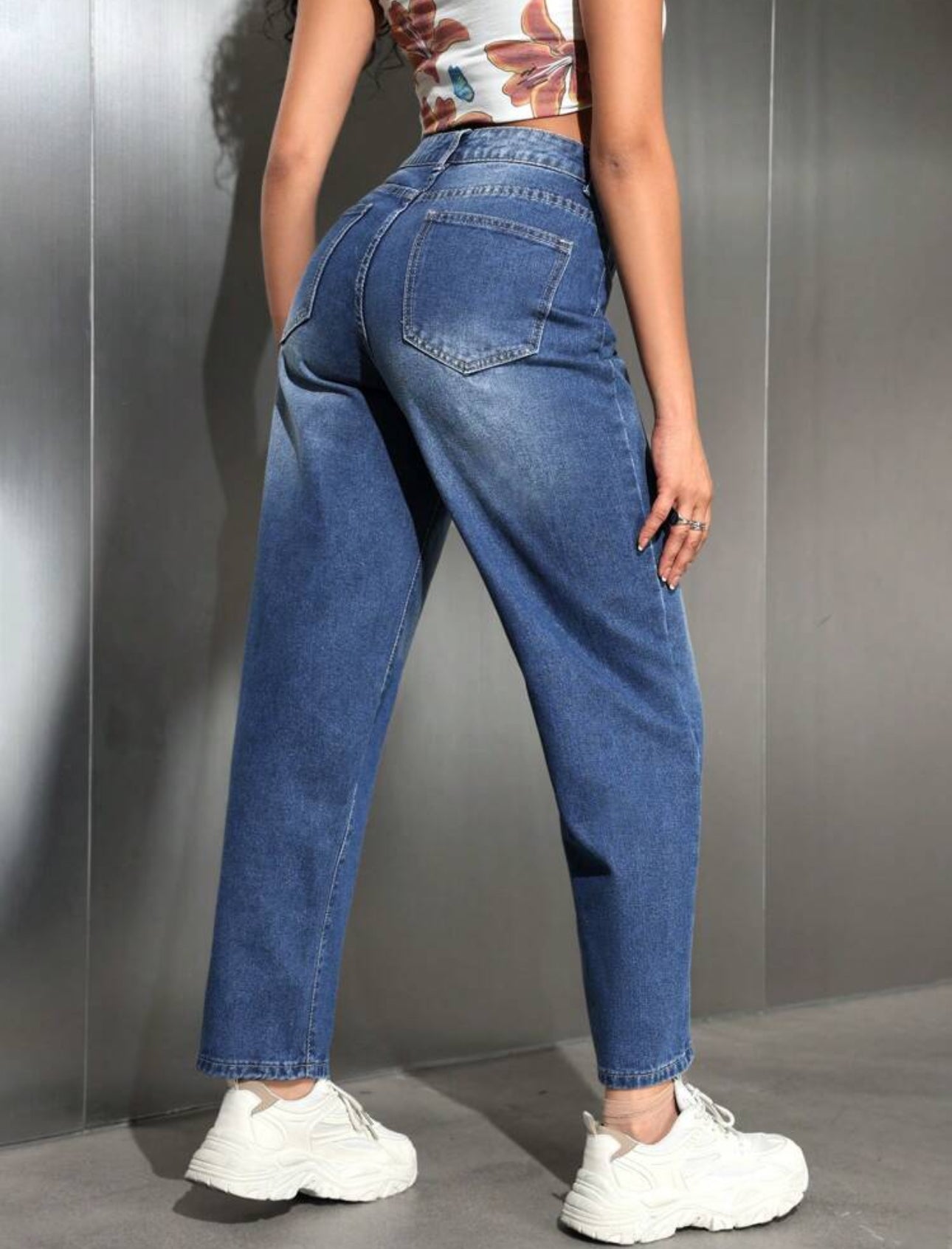 Pantalon mom jeans