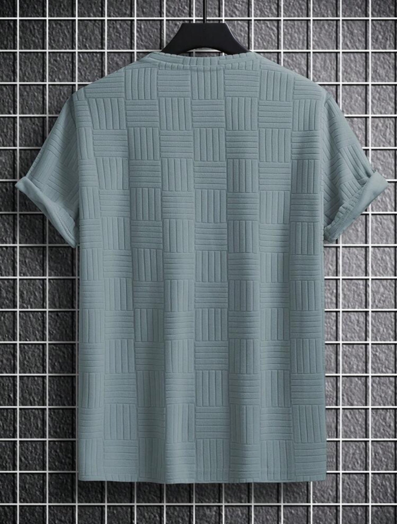 Camisa de cuello redondo casual