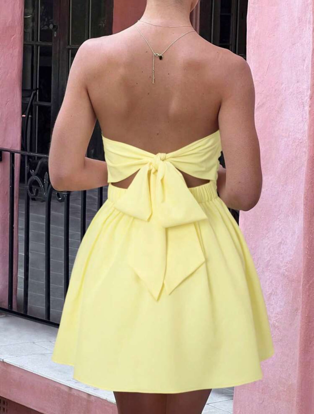 Vestido de campana tipo tubo