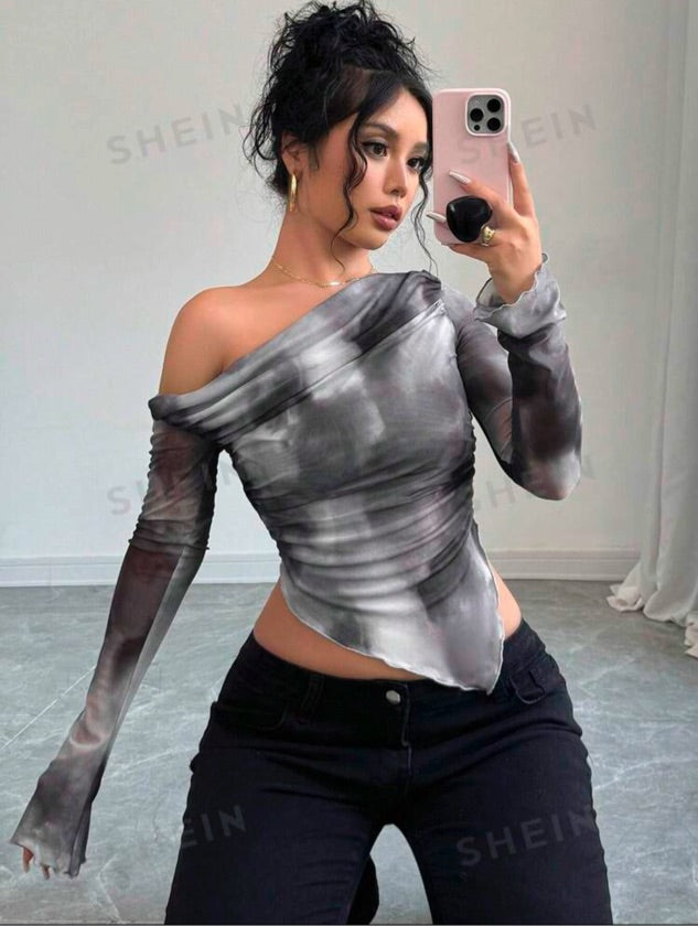Blusa manga larga