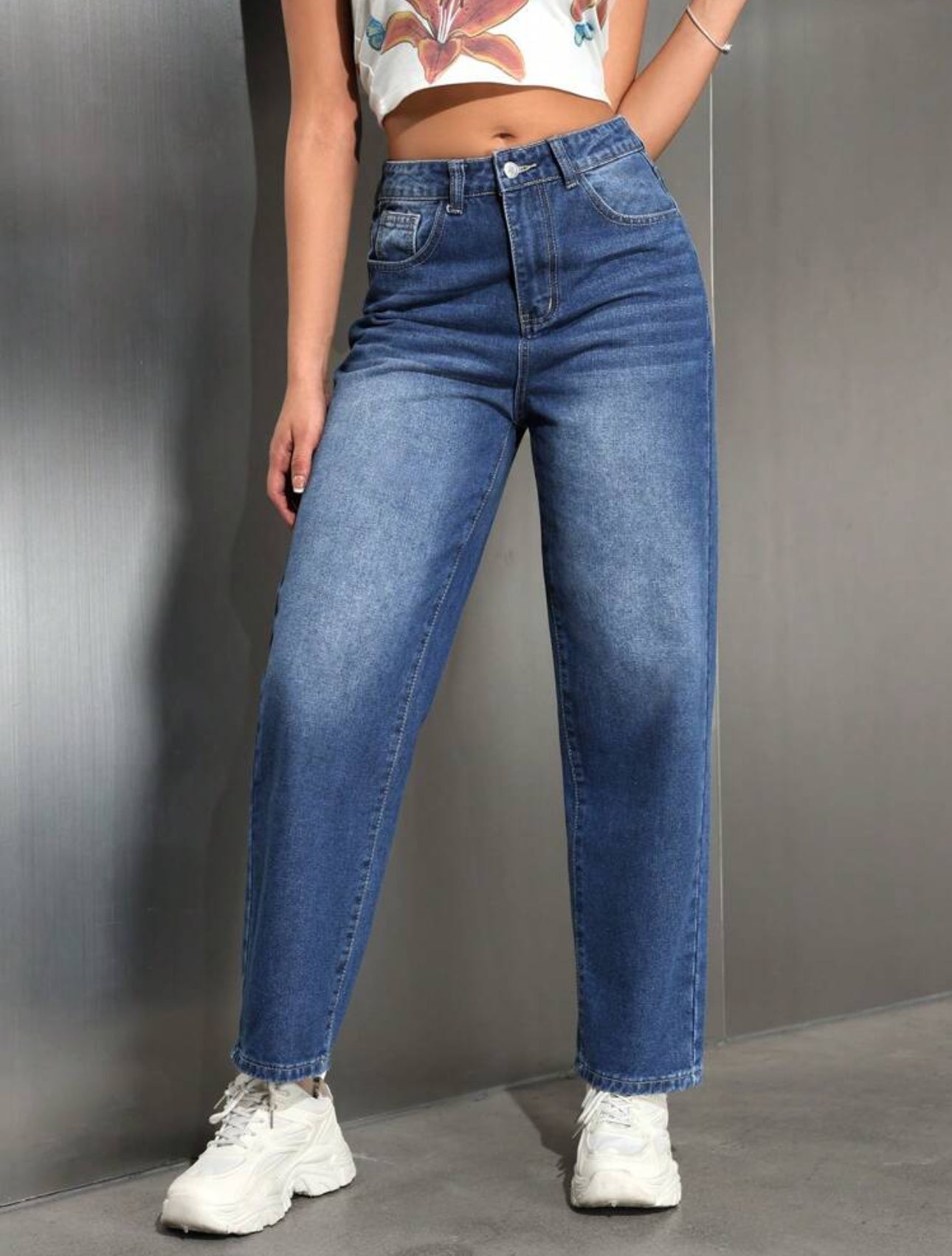 Pantalon mom jeans