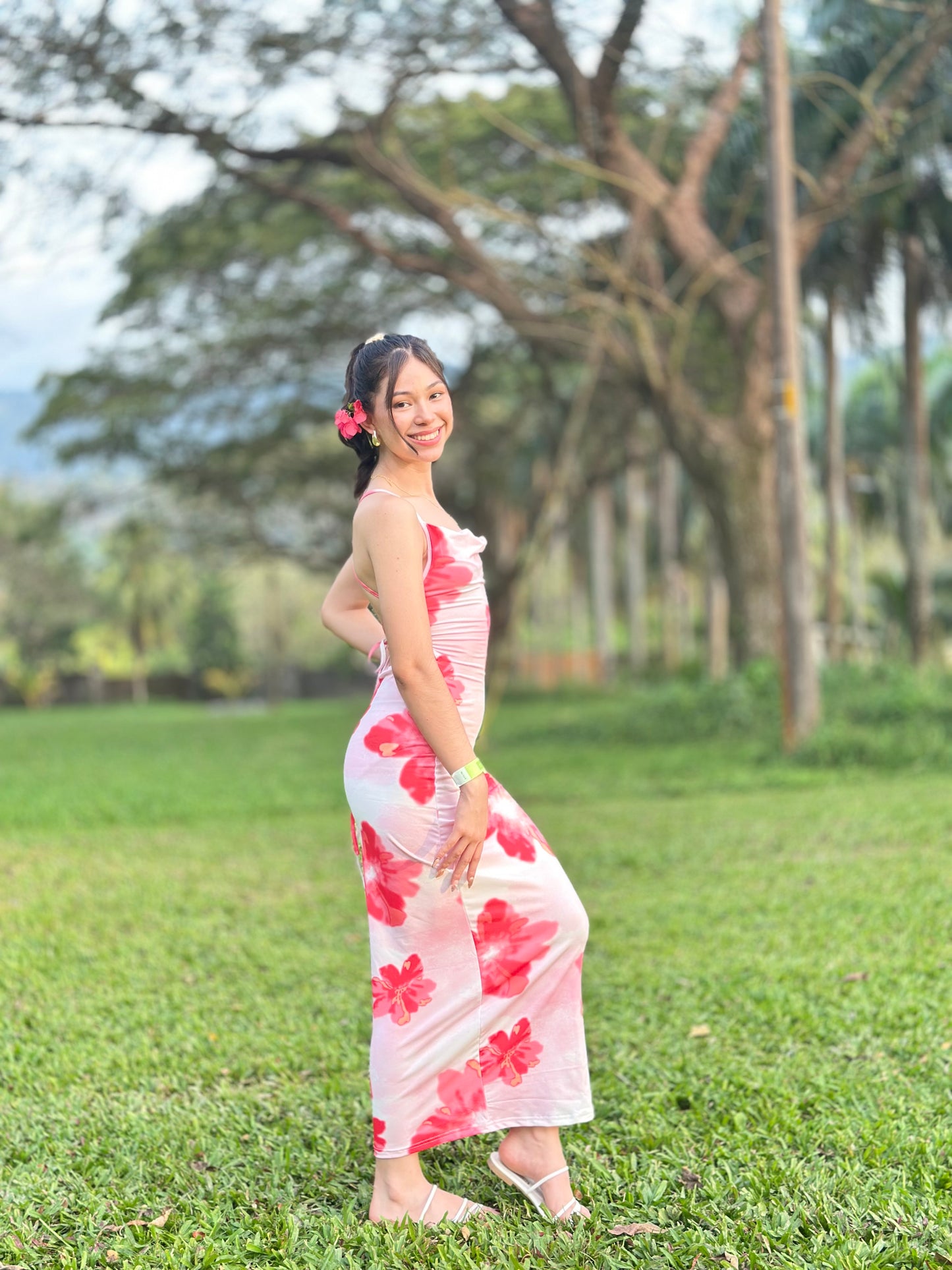 Vestido floral playero