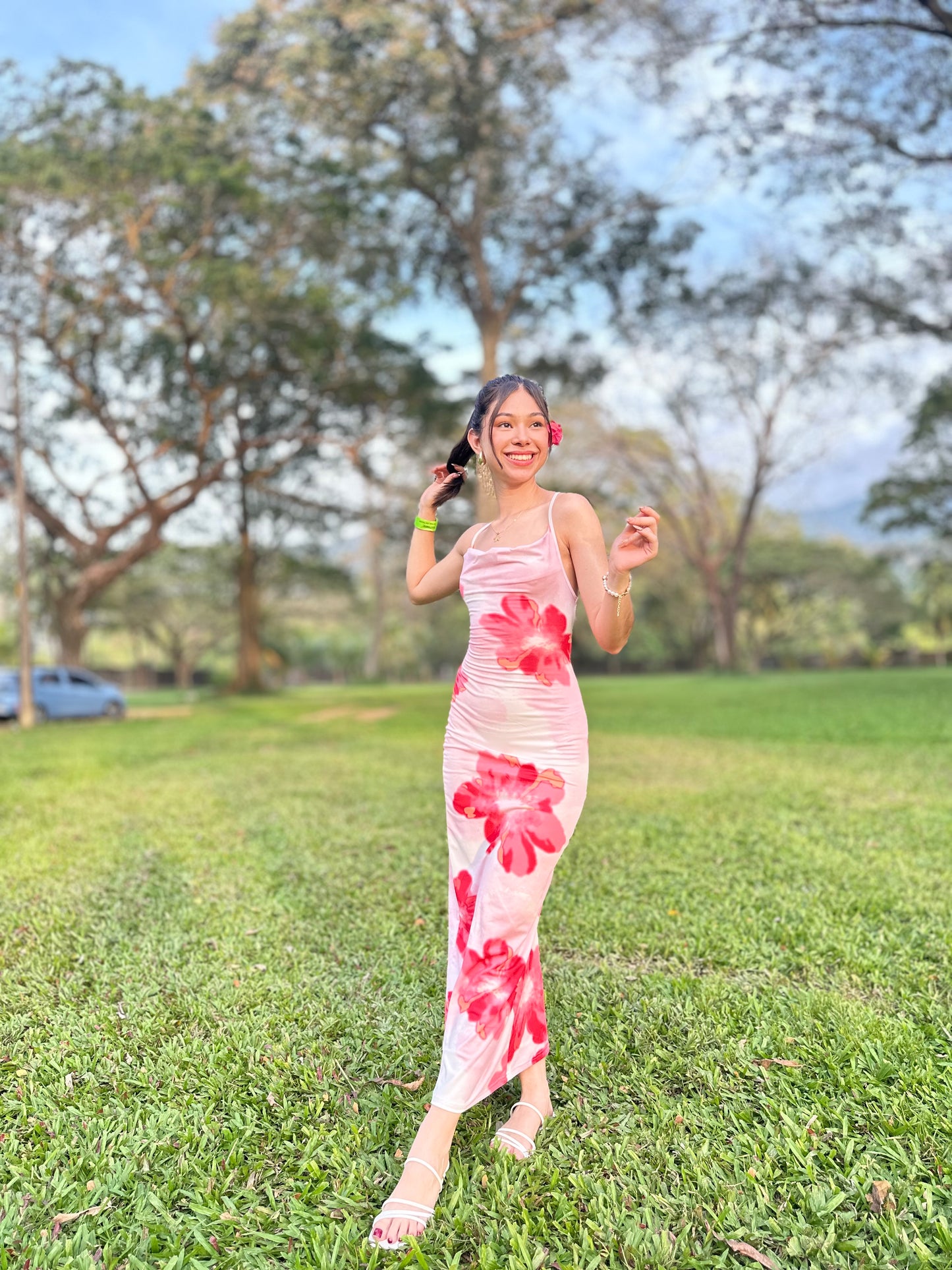Vestido floral playero