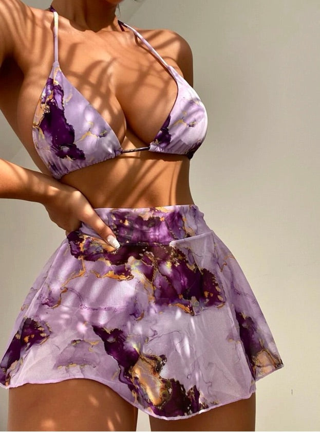 Traje de baño de 3 piezas