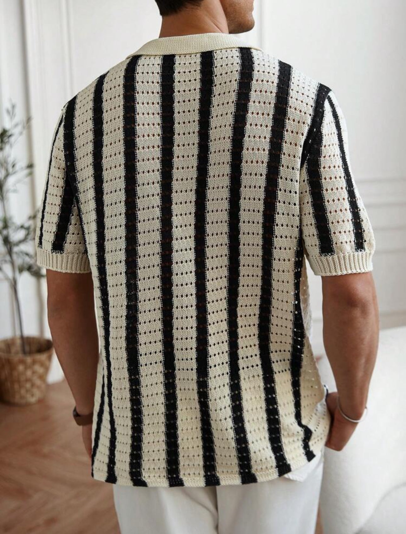 Camisa con estampado rayado