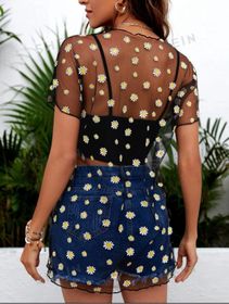 Camisa larga tipo Cover Up