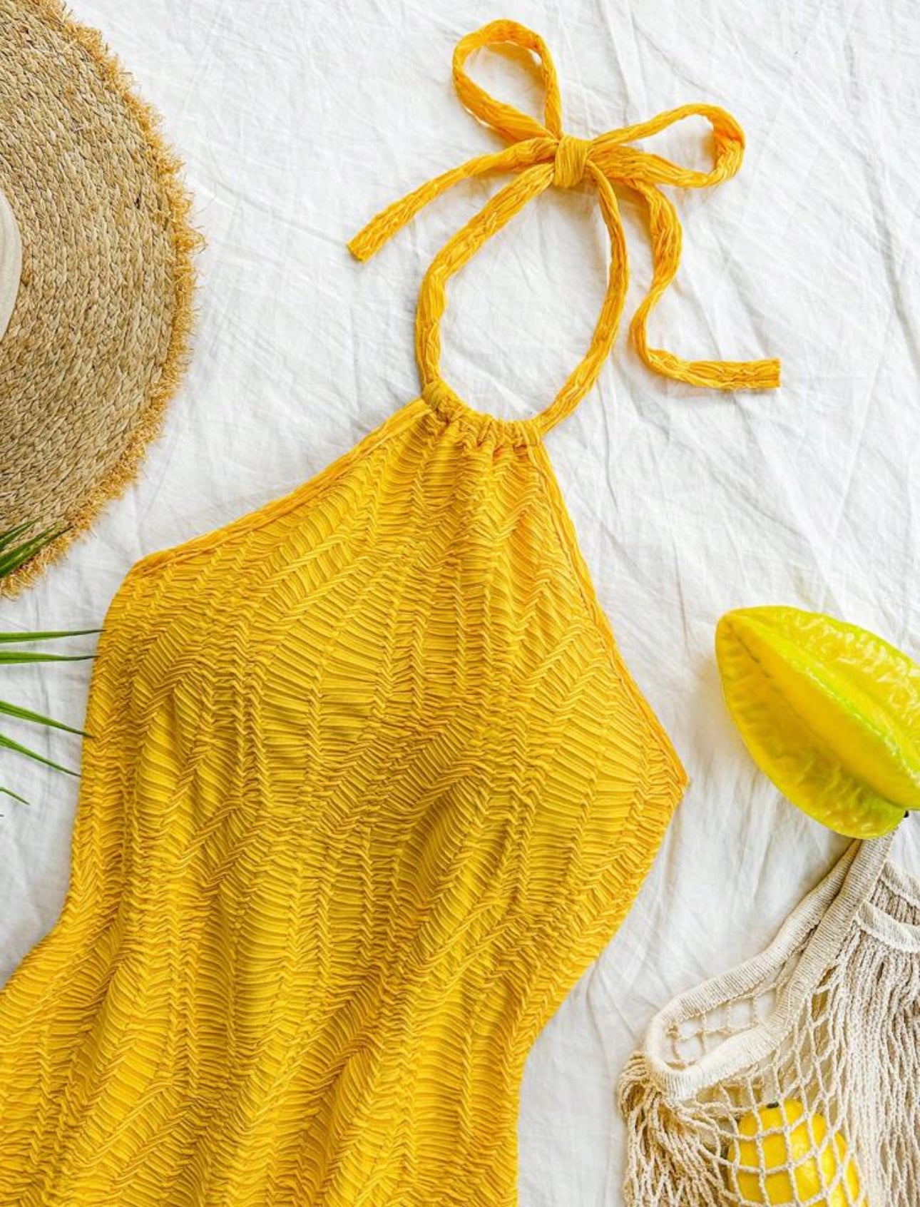 Vestido de cuello Halter para vacaciones