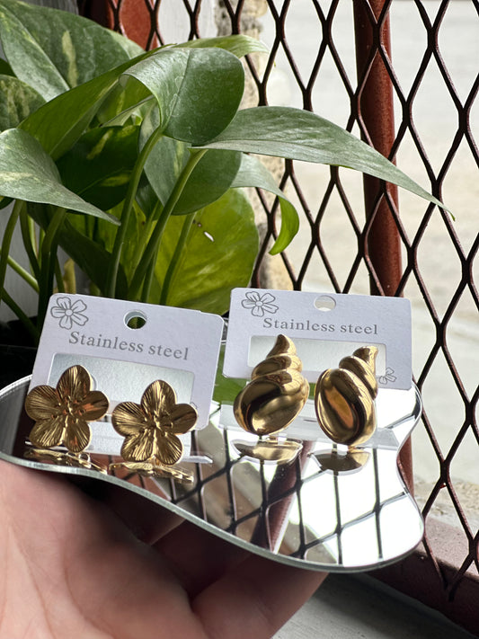 Pendientes al estilo minimalista