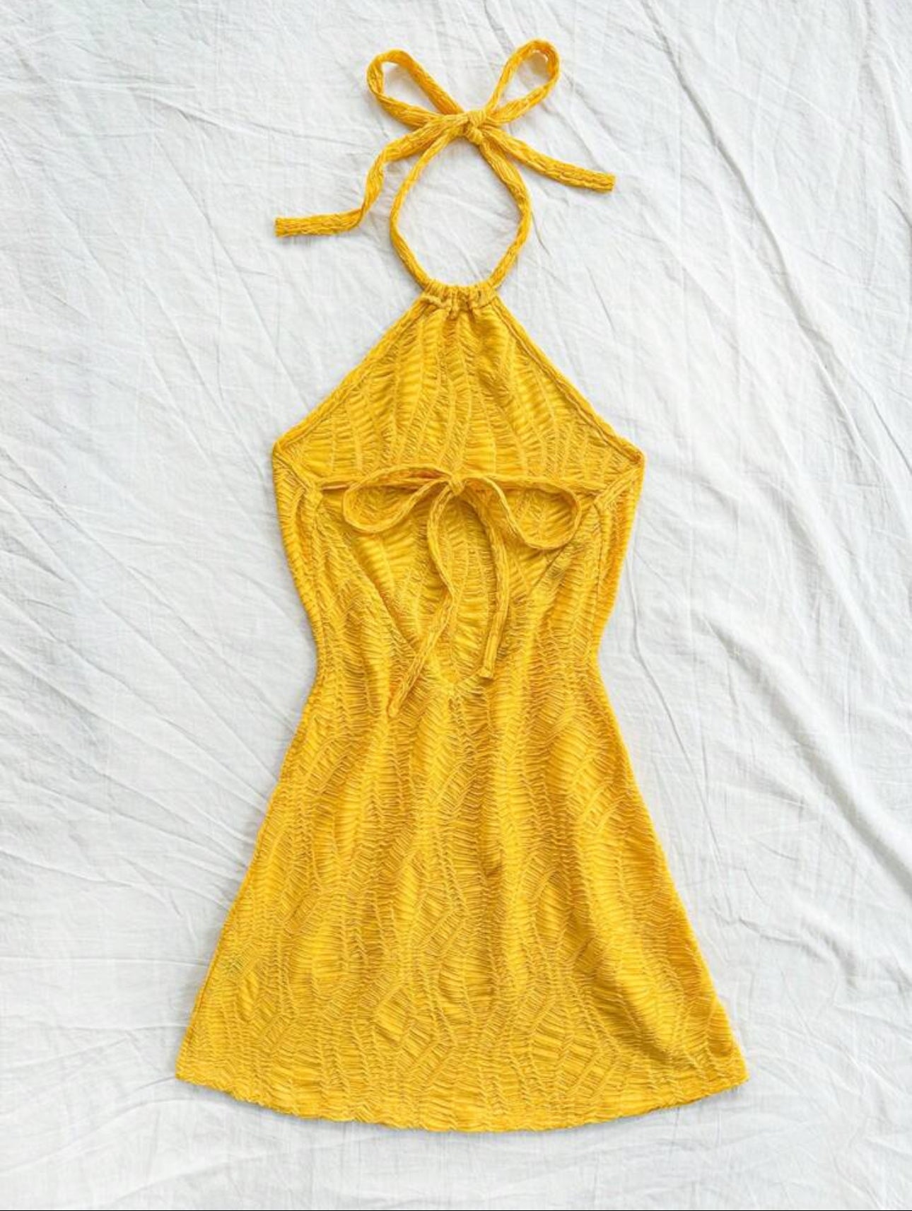 Vestido de cuello Halter para vacaciones